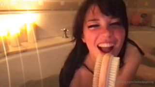 Belle Delphine Teases in Steamy Bath Video Leak  belle delphine pussy Belle Delphine-3