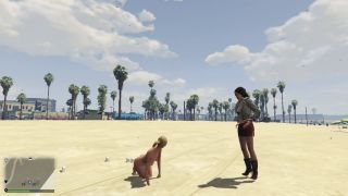 GTAHub - GTA 5: Tracey De Santa Strips for Hooker on Beach Erotic Seductive Striptease Show-8