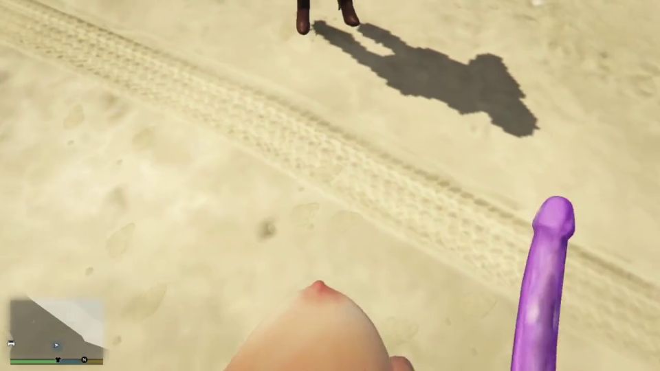 GTAHub - GTA 5: Tracey De Santa Strips for Hooker on Beach Erotic Seductive Striptease Show