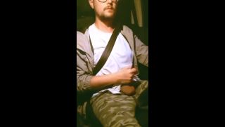 ShayUncut - Car jerk with cum on hand and taste test-7