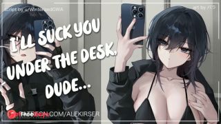 Youre Getting Me Wet... Your Tomboy Crush Supports You Under the Desk  ASMR Roleplay-5