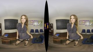 VR School Teacher Strips Down To Her Stockings & Suspenders-1