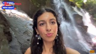 [GetFreeDays.com] Crazy CUMWALK on Public Waterfall Full of People Blowjob in Public Toilet Porn Clip May 2023-5