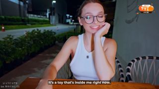 Lily Cute - took off her panties under the table on the first date-1