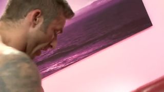 Brunette Cathy and Valerie Get Fucked Raw And Fed Cum-9