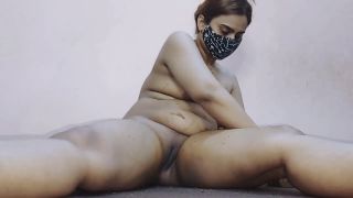 DESI BRITISH BHABI - Pakistani Solo Girl massage and playing with big Tits-with Song-1