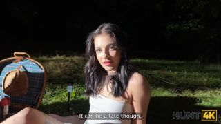 Steve Q - HUNT4K. Sexy skinny brunette doesn’t care about her BF and is giving a sloppy blowjob to a stranger-2