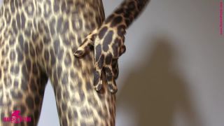 Leopard in Zentai Catsuit-1