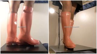 7104 Amateur Rough Bootjob in Pink Hunter Boots 2-3