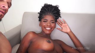 Jenny Pretinha - 19 years beautiful perfect body and tits ebony, Jenny Pretinha double penetrated by two huge white cocks (Uncut dirty version, DP, anal, perfect breast, ATM) OB297 - LegalPorno, Analvids (FullHD 2024) New Porn-7