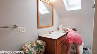 Rose Kelly  rose kelly  RoseKellyPPV Curvy Goddess Teasing in Red Lingerie While Cleaning for OnlyFans Video-7