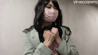 Japanese porn FC2__kaitori17 Japanese Babe Teasing in Elevator and Strips Showing Pink Lingerie and Thick Thighs -5