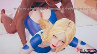 Invisible Woman lying in bed getting fucked by a Big Black Cock  parody-2