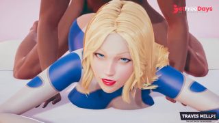 Invisible Woman lying in bed getting fucked by a Big Black Cock  parody-6