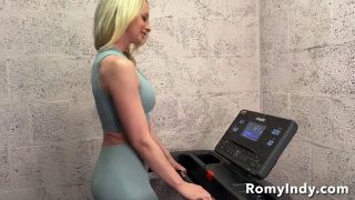 Romy Indy - Romy Indy And Hot MILF GoldyKim Personal Trainer Lesbian Work Out-3