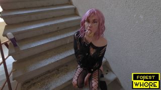 Forest Whore I Do Everything the Master Orders I Eat Pubic Hair, Cigarette Butts, Dirt on the Street (Reality)-9