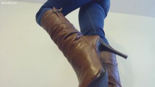 porn video 3 Miss Lilly Lynn - Leather Boot Bitch - fetish - cumshot facesitting fetish-0
