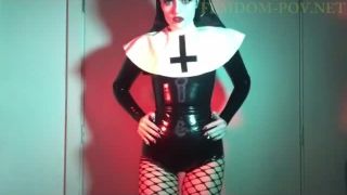 porn video 36 stinky feet fetish Haus Of Poison - Perverted Nun JOI & Intox, rubber on femdom porn-4