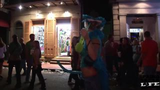 Bourbon Street Flashers During Mardi  Gras-8