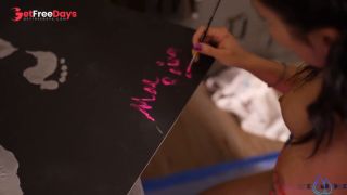 [GetFreeDays.com] Rainz Goes Solo Makes a Painting, Fucks Herself, and Squirts - Messy as Alwa... Sex Film March 2023-9