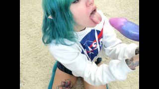 Miss Mao – Earth Chan Bad Dragon Blowjob SmallTits!-3