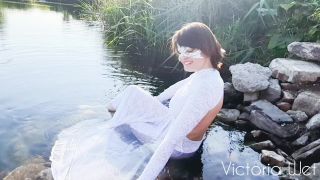 Victoria Wet - masturbation in the lake - fingering out - Outdoors-0