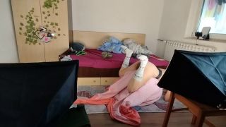 Pinay Solo Finger Amateur MILF does yoga naked, hairy pussy, big ass, big tits.-7