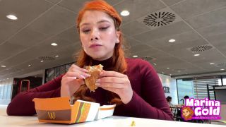 online porn clip 16 Marina Gold – Cum Drenched Teen Eats A Burger Bukkake - onlyfans - femdom porn hd porno bukkake-6