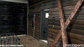  ma ti Syren De Mer gets dominated by two guys in a barn in this BDSMManyVids video SGT PRODUCTIONS, Syren De Mer-2