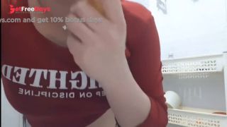 [GetFreeDays.com] Hot Asian  masturbating in bathroom with a banana in her pussy Sex Video October 2022-1