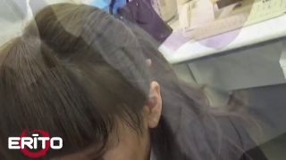 Reverse Cowgirl ERITO - Horny Brunette Gets A Surprise Dick At The Office And Milks It Dry Inside Her Pussy-2
