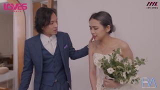 Sneak into the wedding dress blowjob new wedding scene NTR (Blowjob porn) Lin Yueyue-1