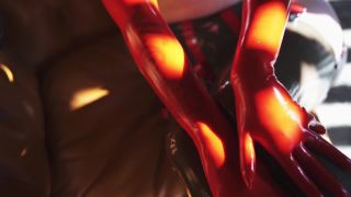 porn video 35 stella cox femdom Miss Ellie Mouse – Hot Brunette in Red Latex on the Chair, gag on femdom porn-7