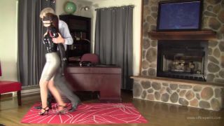 adult video clip 2 bdsm 2019 Leather Strap Hogtie in Latex, latex on bdsm porn-6