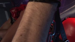 Dominating huge tit sisters bounce on tied up cock latex ...-7