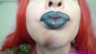online clip 13 megan jones femdom Goddess Valora – Victim To Ivys Lips, dark lipstick on fetish porn-5