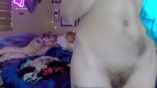 KatSaysMeow – Bushy Pussy Panty Changing Dildo!-5