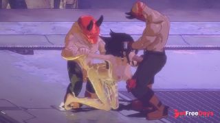 Hot Sexy Girl Fight in Public for Fun . Hentai Porn Game Play 2-5
