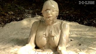  Paris Kennedy  Mud, Fetish, WAM, Solo Rubbin' And Talkin' In Mud Mud Puddle Visuals fetish-7