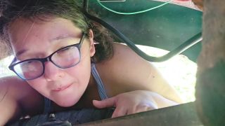 Kimiko Fox36 - stepsister tricks stepbrother into quickie during truck repair-7