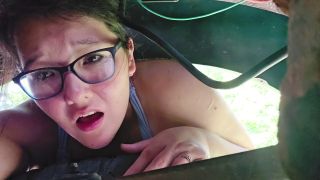 Kimiko Fox36 - stepsister tricks stepbrother into quickie during truck repair-8