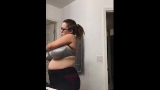 Candid – unknown babe with colossal oversize 38M - cup Wo W part 9. - Big boobs-4
