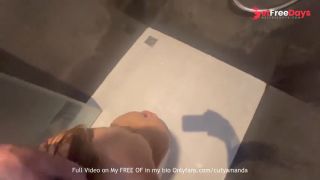 She sucks her man in the shower like a big greedy girl-5