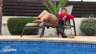 Miss Adrastea - Lick My Nyloned Summer Soles! - Femdom goddess-2