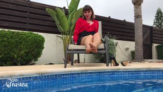 Miss Adrastea - Lick My Nyloned Summer Soles! - Femdom goddess-7
