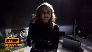 Milf fucks you into the family in sexy latex dress itspov...-3
