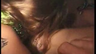 542987 two chicks are riding around their boyfriends and begin making out.-5