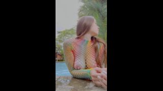 Kate Kuray's Rainbow Fishnet Tease in FullHD 1080P Wow-3