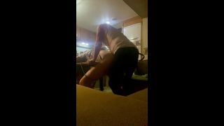 Sex Toys Mistress rough pegging tied down to the table-8