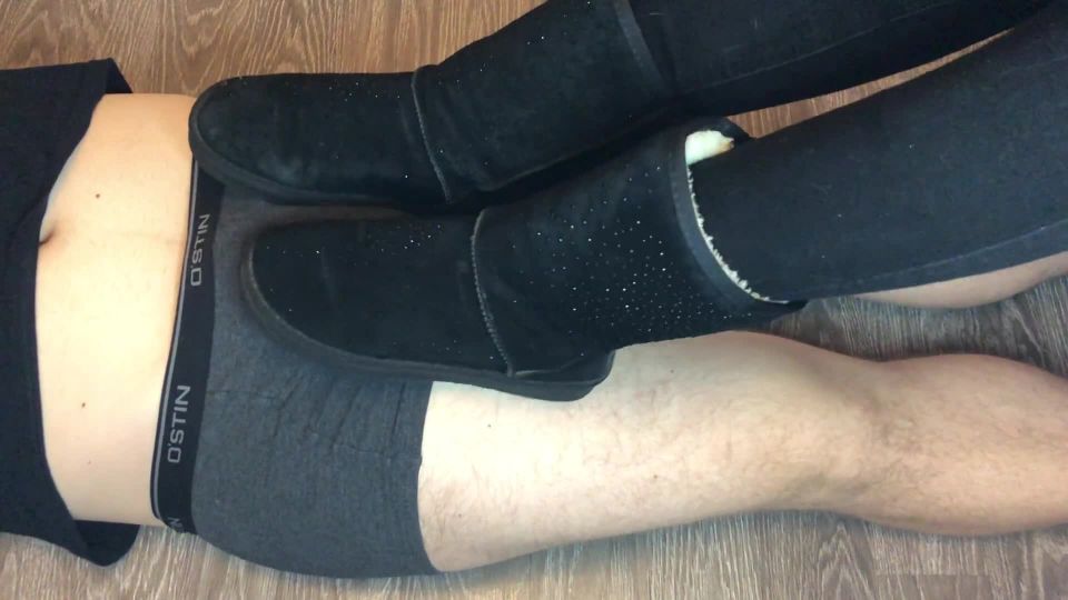 clip 38 ebony bbw femdom Teen shoejob with uggs and stinky white socks footjob mistress underpants, footjob on feet porn